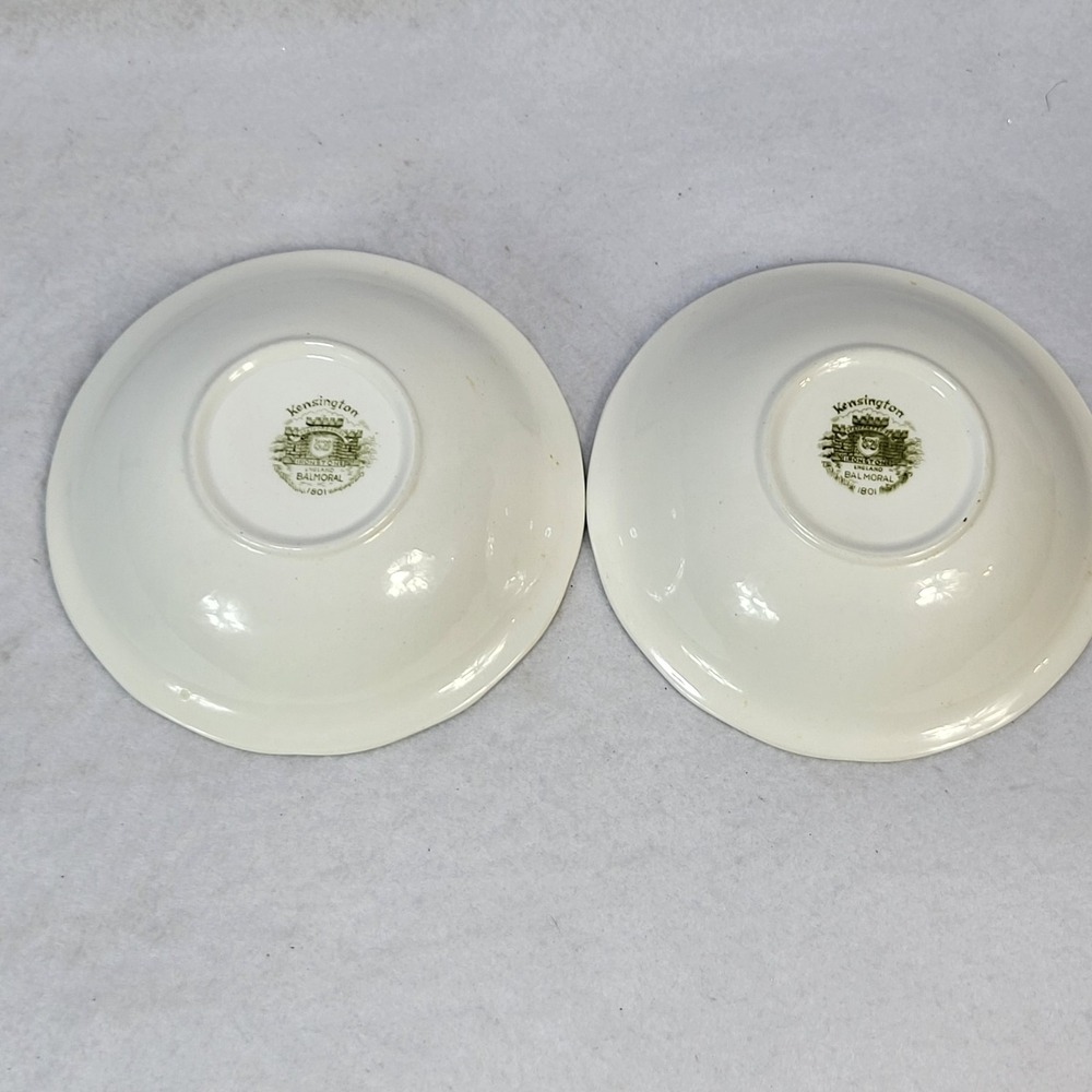 Kensington Balmoral 1801 Staffordshire Ironstone England Set 2 Bowls 6.5" - Picture 7 of 10